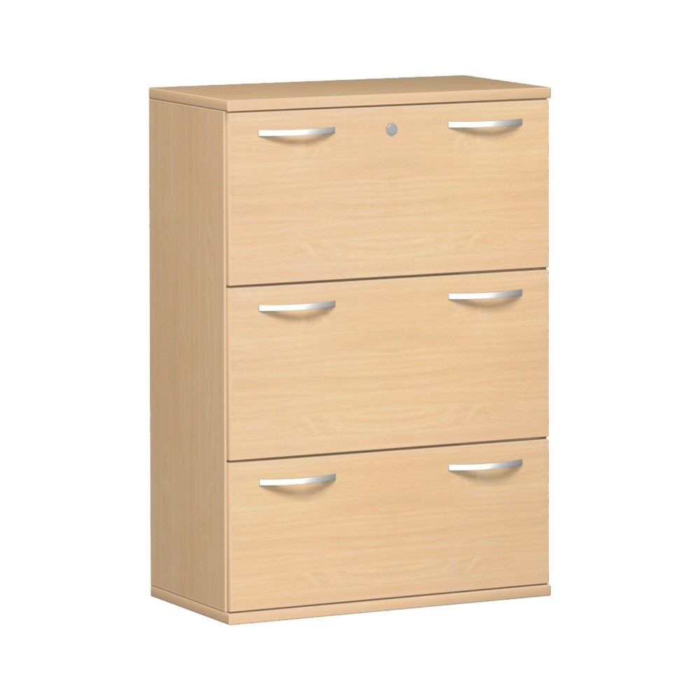 Product afbeelding: Hangmappenkast Profi, 2-baans, 3 laden, beuken