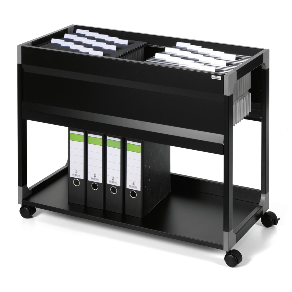 Hangmappenwagen, 897x715x432 mm, grijs Productafbeelding nr. 2: Hangmappenwagen, 897x715x432 mm, grijs