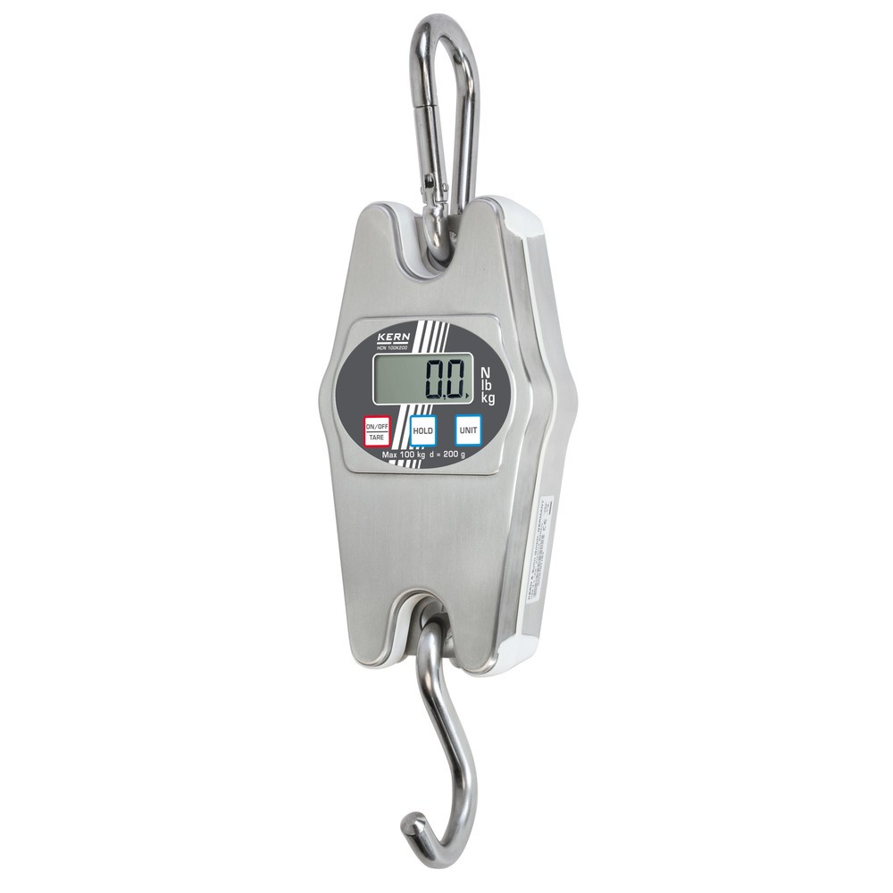 Product afbeelding: Hangweegschaal van rvs, weegbereik max. 100 kg