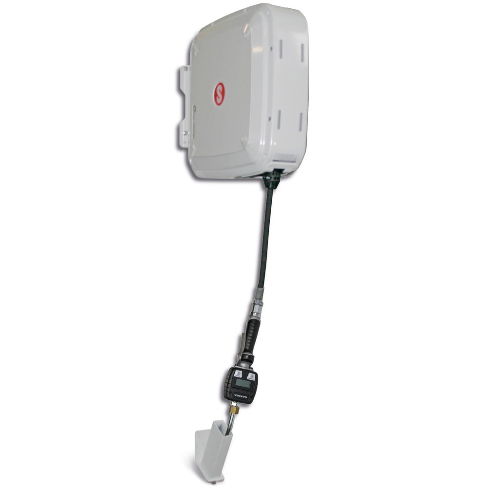 Productafbeelding nr. 1: Haspel SAMOA-HALLBAUER, gesloten, met elektronische handdoorloopteller, slanglengte 10 m, draad 1/2"