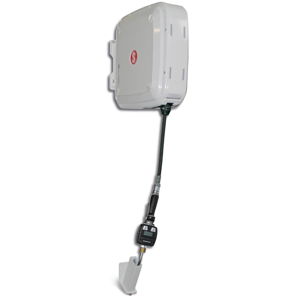 Product afbeelding: Haspel SAMOA, gesloten, met elektronische handdoorloopteller, slanglengte 10 m, draad 1/2"