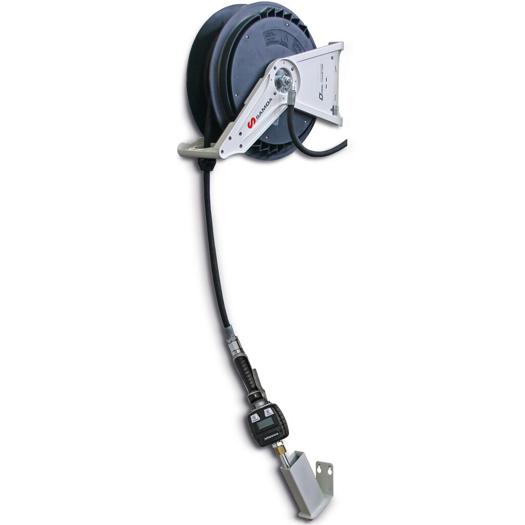 Haspel SAMOA, open, met elektronische handdoorloopteller, slanglengte 10 m, draad 1/2" Product afbeelding: Haspel SAMOA, open, met elektronische handdoorloopteller, slanglengte 10 m, draad 1/2"
