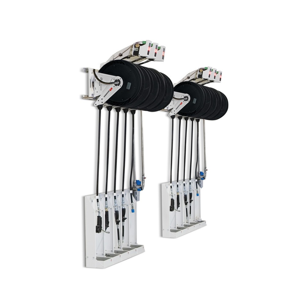 Productafbeelding nr. 2: Haspel SAMOA-HALLBAUER, open, met elektronische handdoorloopteller, slanglengte 10 m, draad 1/2"