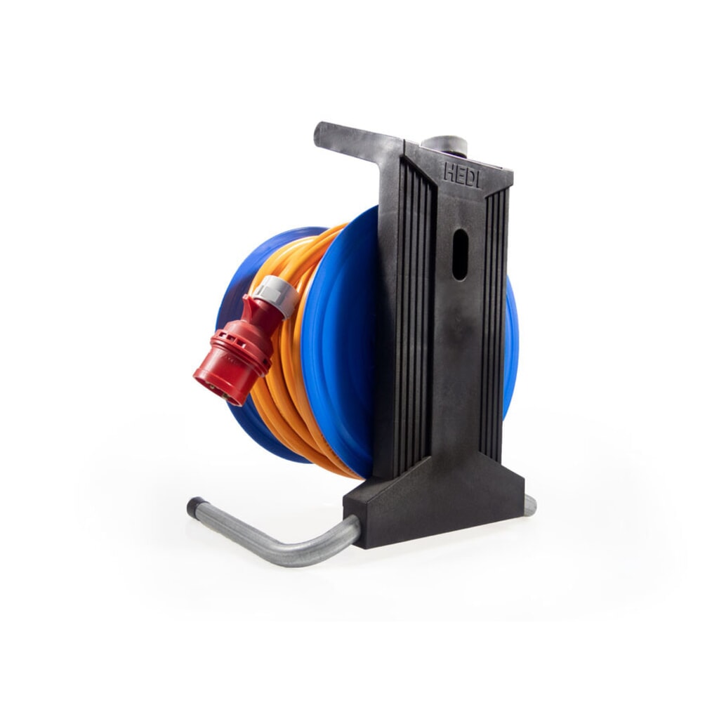 HEDI kabeltrommel Professional Plus 320, H07BQ-F 3G1.5, IP44, 50 m, 4x enkele geaarde contactdoos Productafbeelding nr. 4: HEDI kabeltrommel Professional Plus 320, H07BQ-F 3G1.5, IP44, 50 m, 4x enkele geaarde contactdoos