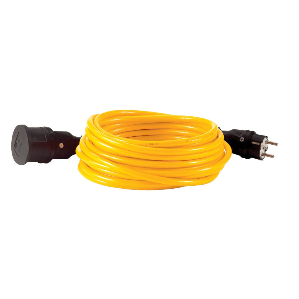 HEDI verlengkabel H07BQ-F 3G1.5, gepantserde kabel, IP44, 10 m Product afbeelding: HEDI verlengkabel H07BQ-F 3G1.5, gepantserde kabel, IP44, 10 m
