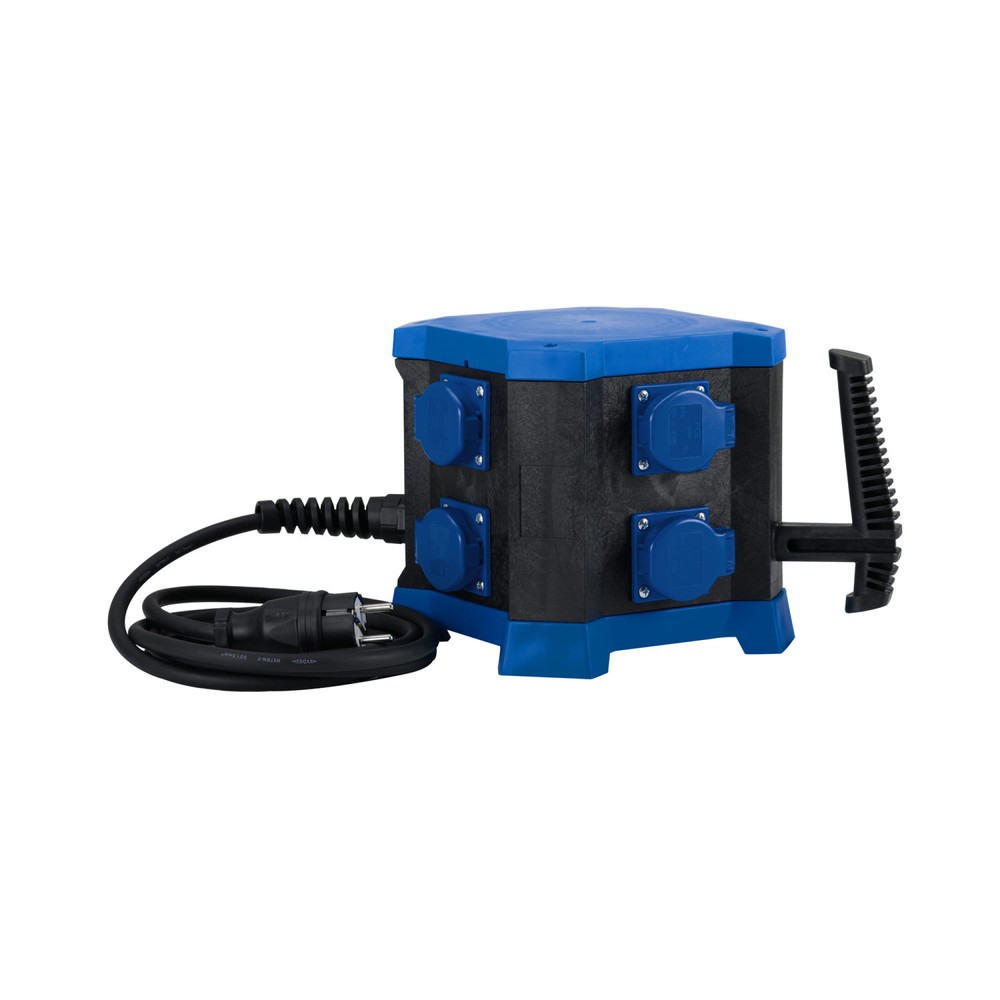 Product afbeelding: HEDI contactdoosverdeler m.STATION, AC, IP44, 8x geaarde contactdoos