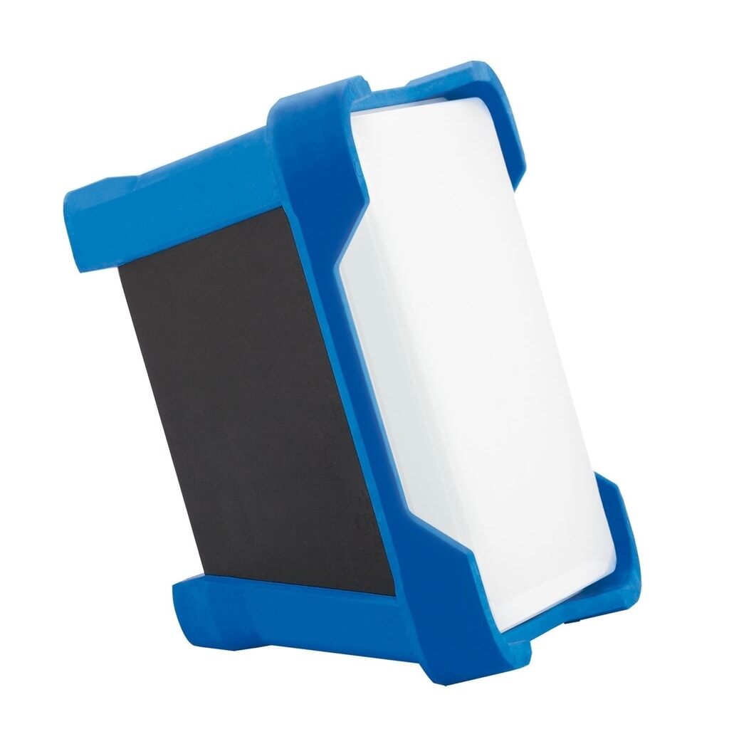 HEDI werklamp LEDCUBE, Li-ion accu, IP54, 2 lichtniveaus 3.850 en 1.600 lumen Productafbeelding nr. 2: HEDI werklamp LEDCUBE, Li-ion accu, IP54, 2 lichtniveaus 3.850 en 1.600 lumen