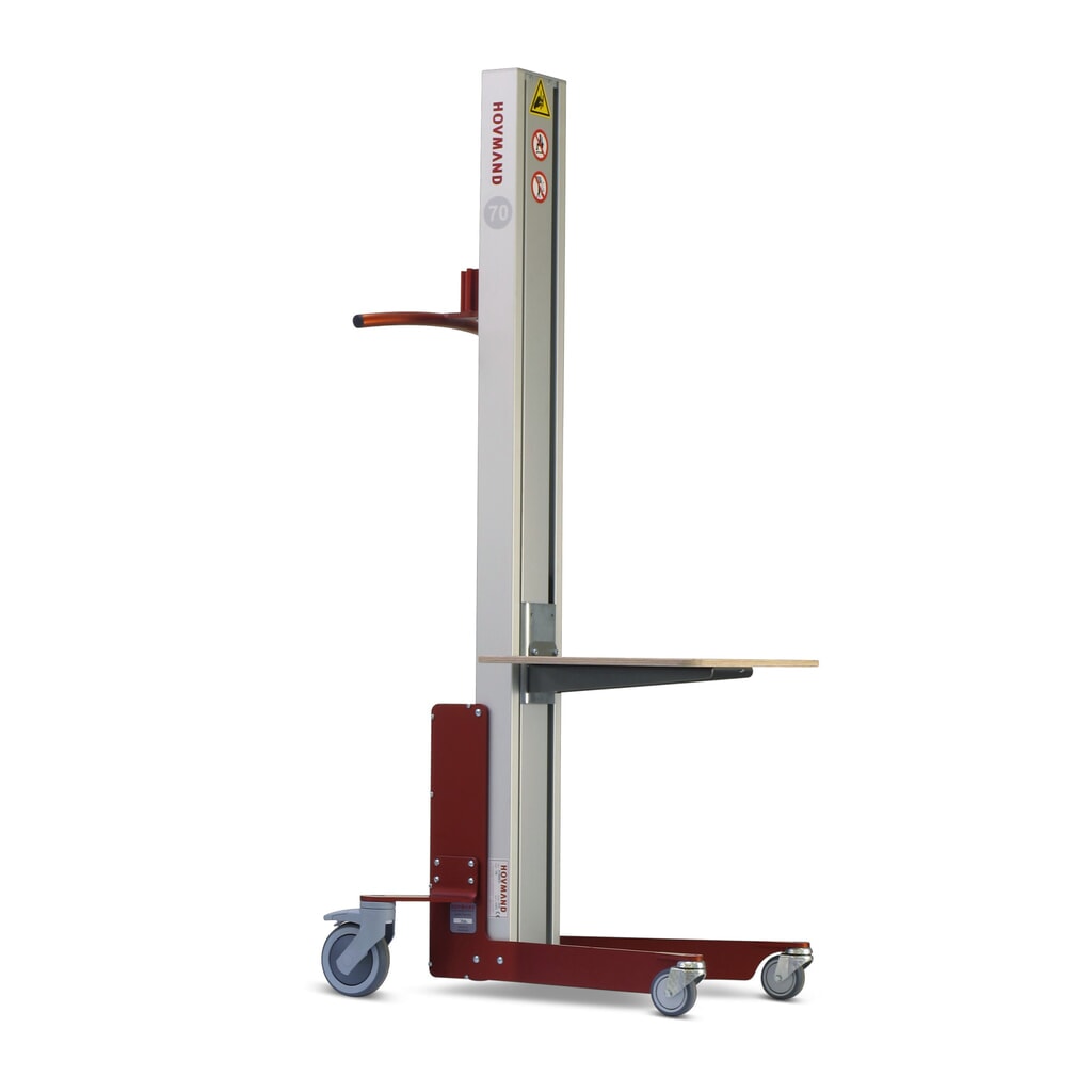 Heflift HOVMAND met platform van hout, hefbereik 115-1.354 mm, cap. 70 kg Productafbeelding nr. 1: Heflift HOVMAND met platform van hout, hefbereik 115-1.354 mm, cap. 70 kg