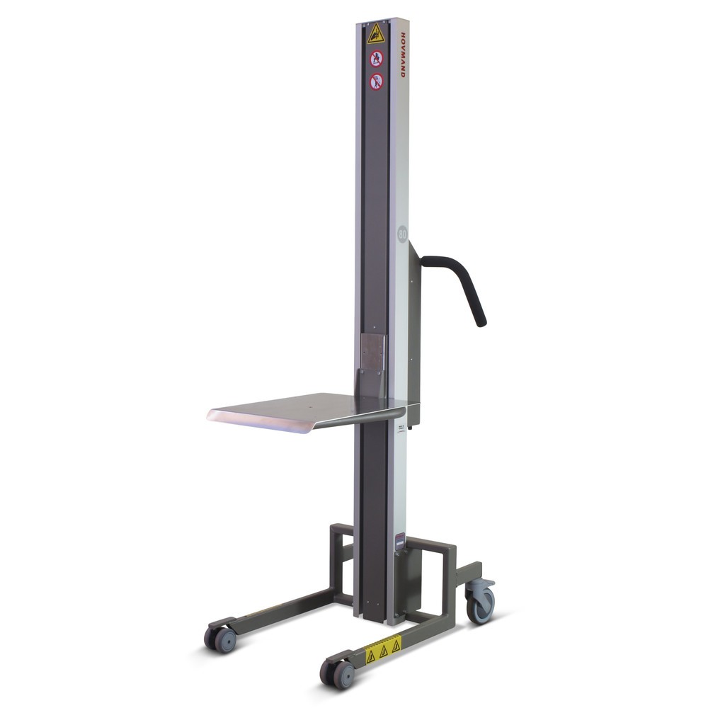 Product afbeelding: Heflift HOVMAND met platform van roestvrij staal + V-blok, hefbereik 140-1.340 mm, cap. 60 kg