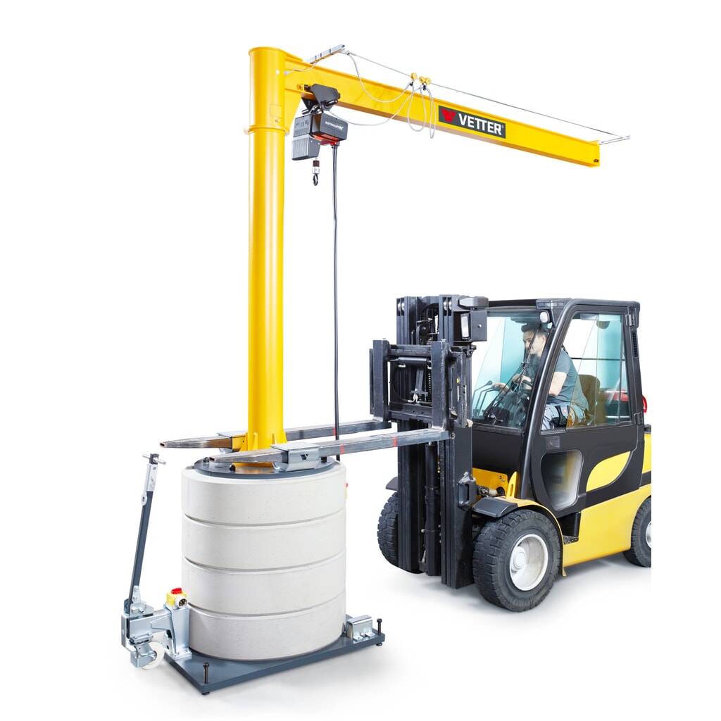 Vorkkokers voor de zwenkkraan VETTER incl. elektrische takel LIFTKET (opening 190x80 mm voor vorken 150x50 mm) Productafbeelding nr. 3: Vorkkokers voor de zwenkkraan VETTER incl. elektrische takel LIFTKET (opening 190x80 mm voor vorken 150x50 mm)