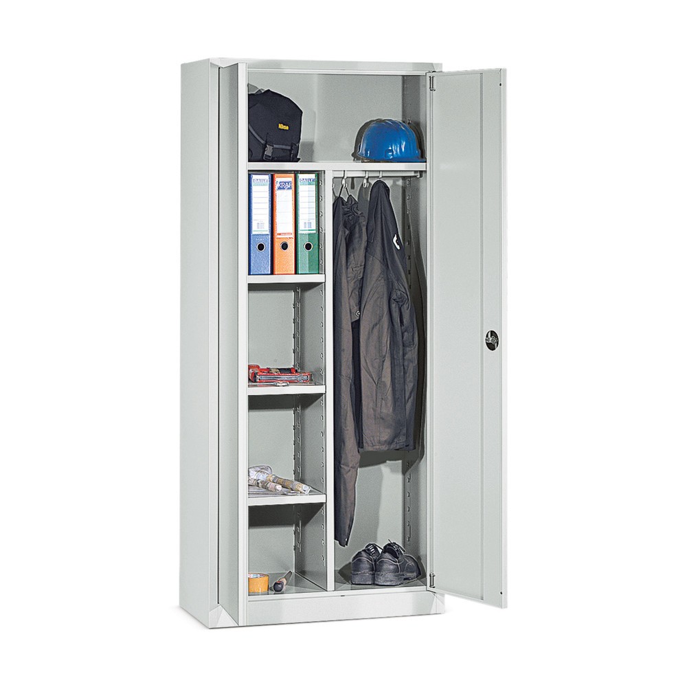 Product afbeelding: Archief-/kleerkast HEMMDAL, 5 OH, hxbxd 1.950 x 925 x 420 mm, lichtgrijs