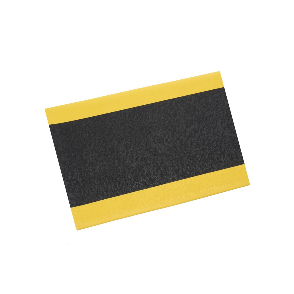 Productafbeelding nr. 1: Antivermoeidheidsmat HEMMDAL ErgoSoft Classic, getextureerd, 1-laags, bxl 600 x 900 mm, zwart / geel