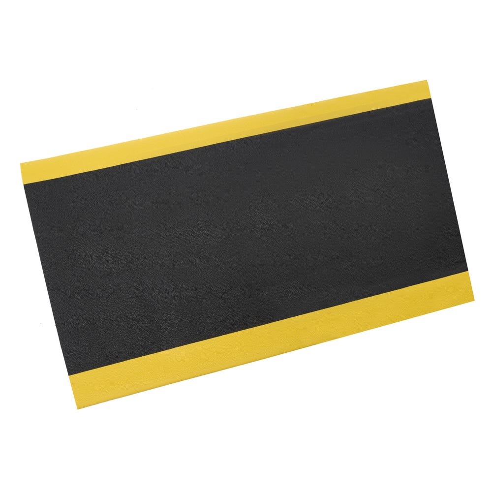 Productafbeelding nr. 1: Antivermoeidheidsmat HEMMDAL ErgoSoft Classic, getextureerd, 1-laags, bxl 900 mm x 18 m, zwart / geel