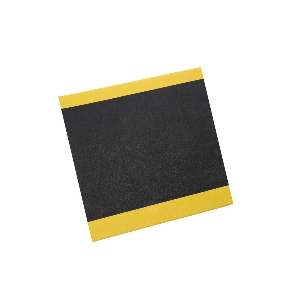 Productafbeelding nr. 1: Antivermoeidheidsmat HEMMDAL ErgoSoft Classic, getextureerd, 1-laags, bxl 900 x 900 mm, zwart / geel