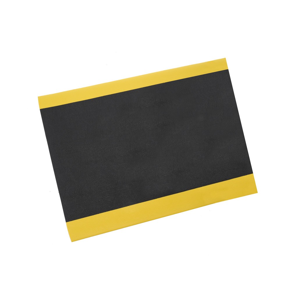 Productafbeelding nr. 1: Antivermoeidheidsmat HEMMDAL ErgoSoft Classic, getextureerd, 1-laags, bxl 900 x 1.200 mm, zwart / geel