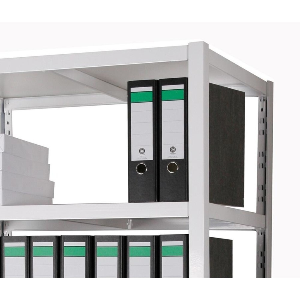 Productafbeelding nr. 3: HEMMDAL archiefstelling, inhaaksysteem, hxbxd 1.800 x 900 x 300 mm, 5 HDF-legborden, vaklast 150 kg, max. 55 mappen, wit