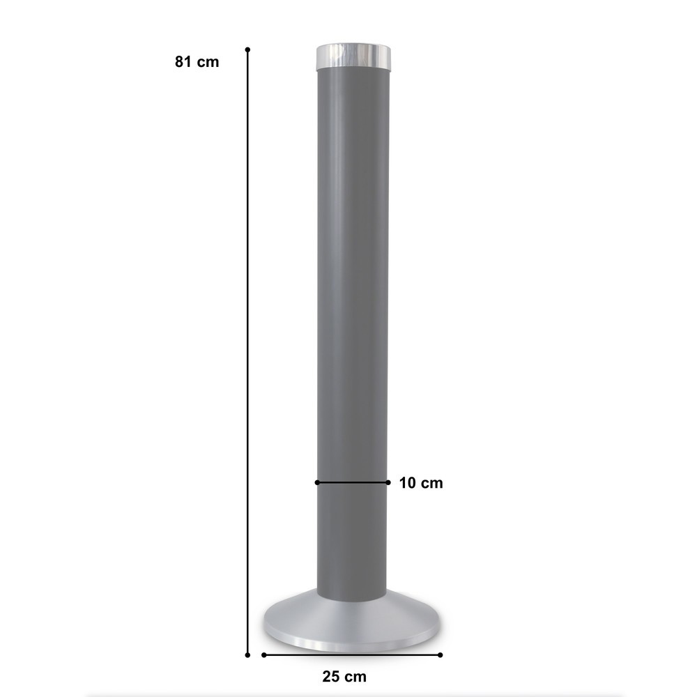 Productafbeelding nr. 3: HEMMDAL Asbakzuil van aluminium, zwart