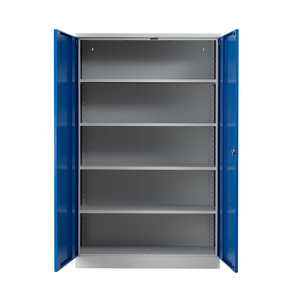 Productafbeelding nr. 2: HEMMDAL Draaideurkast, hxbxd 1.950 x 1.200 x 420 mm, lichtgrijs/gentiaanblauw