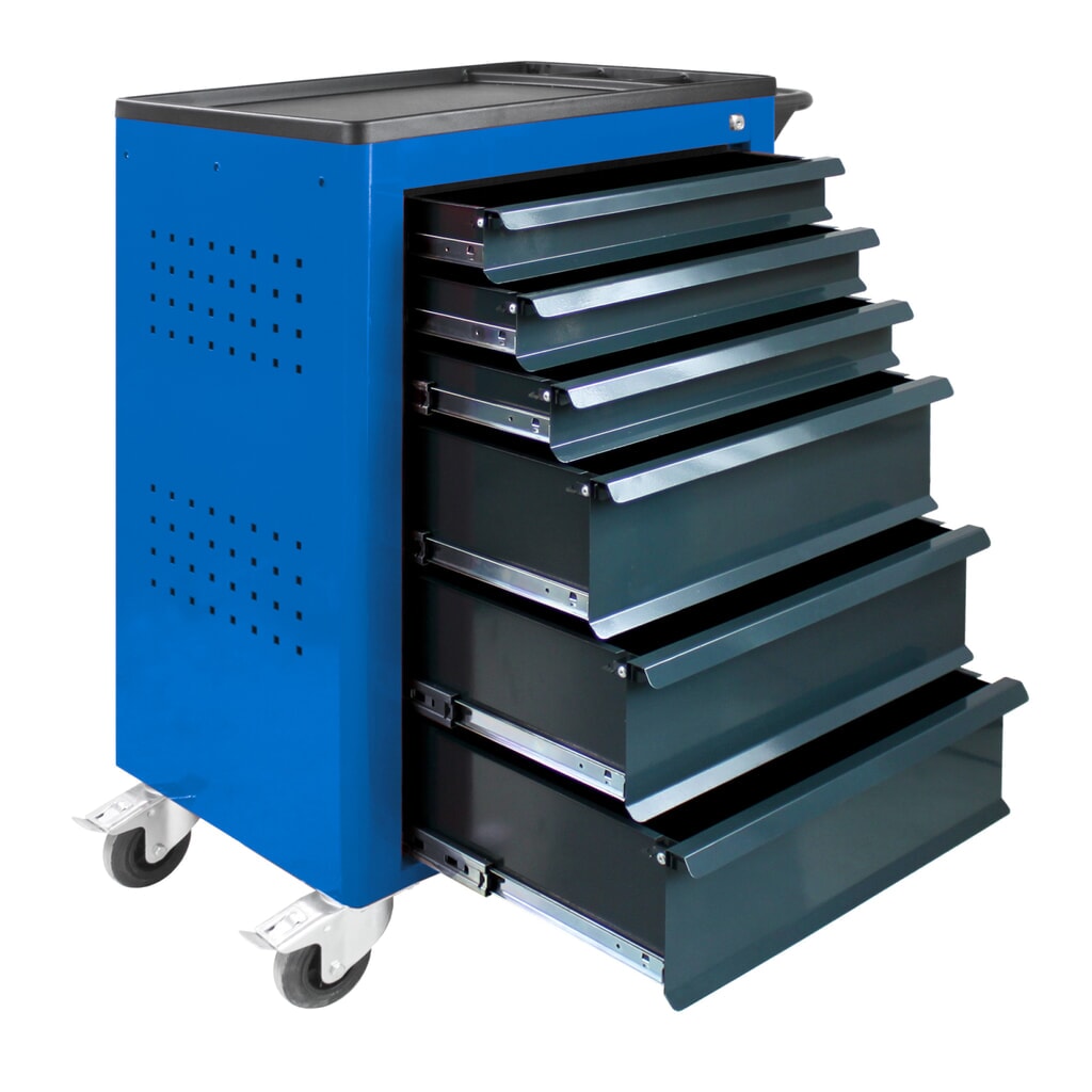 HEMMDAL gereedschapswagen, incl. 115-delig gereedschapsassortiment, blauw Productafbeelding nr. 3: HEMMDAL gereedschapswagen, incl. 115-delig gereedschapsassortiment, blauw
