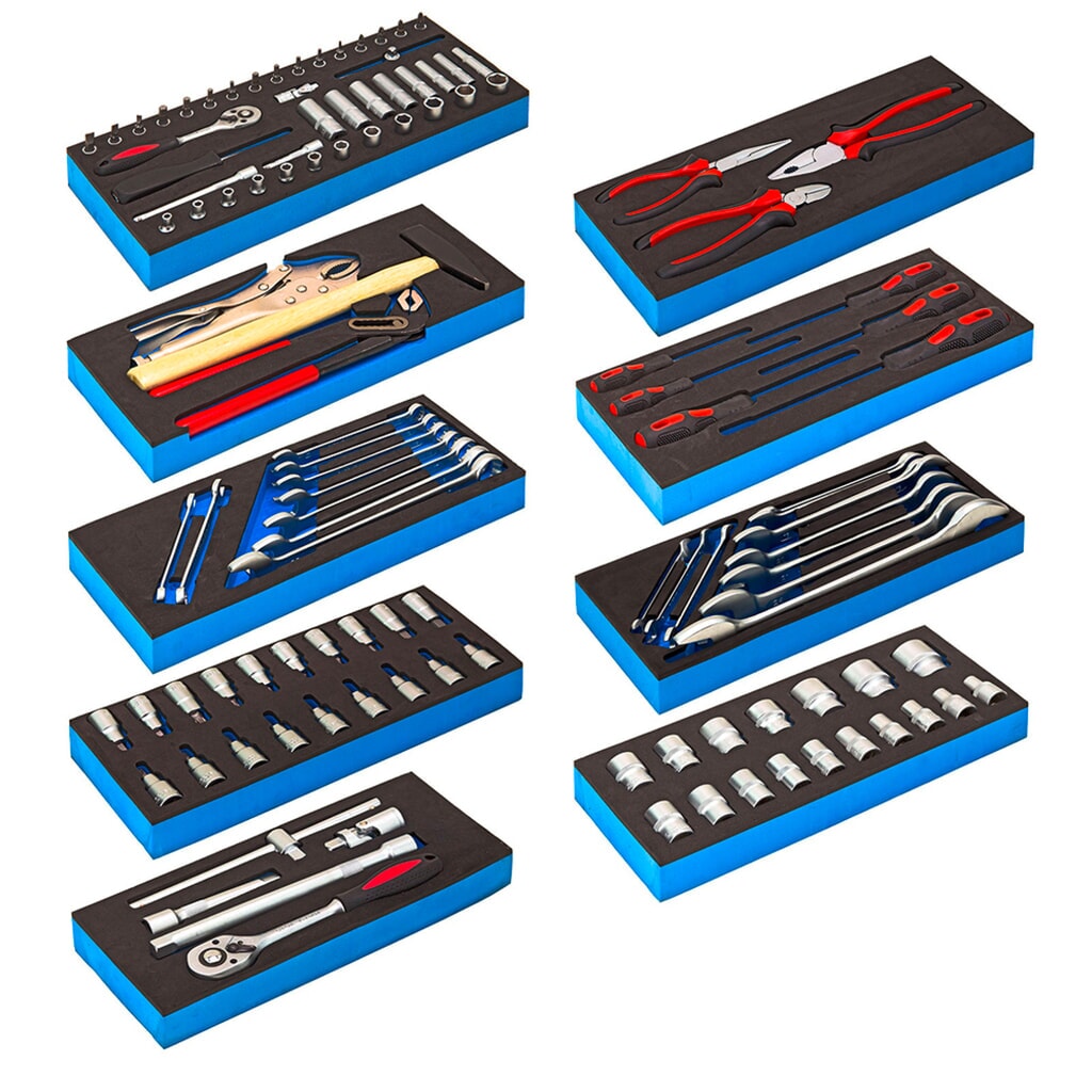 Productafbeelding nr. 4: HEMMDAL gereedschapswagen, incl. 115-delig gereedschapsassortiment, blauw