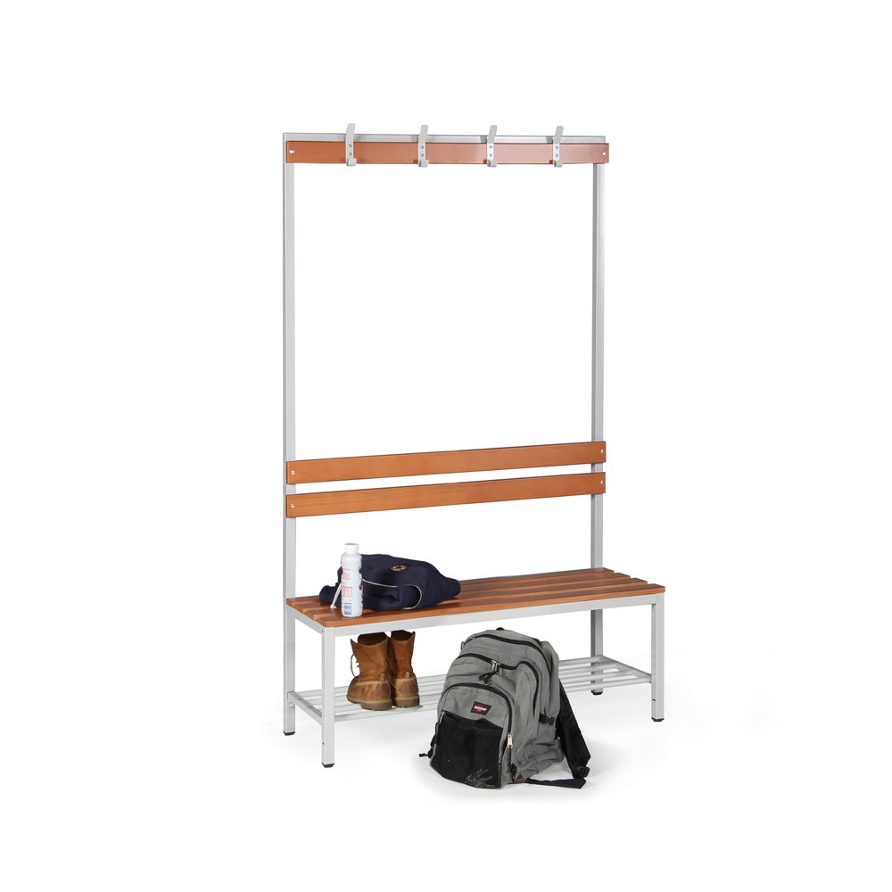 Productafbeelding nr. 2: HEMMDAL Kleedkamerzitbank, 1-zijdig, lengte 1.200 mm, 4 haken