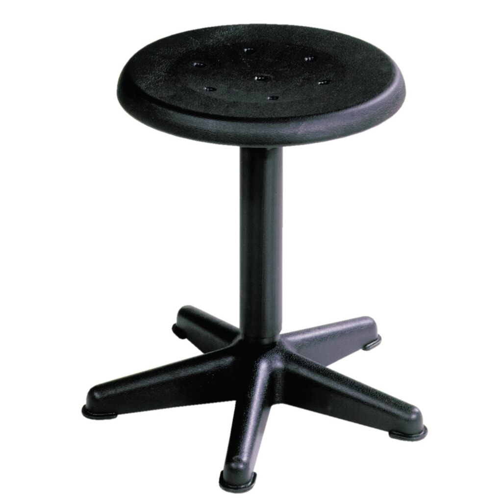 Product afbeelding: Kruk HEMMDAL, zitting van PP, zithoogte 410-600 mm, draaispil, kunststof onderstel, vloerglijders