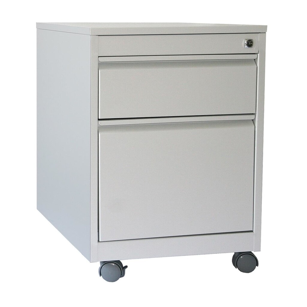 HEMMDAL Ladekast op wielen Standard met 2 lades, hxbxd 610 x 600 x 400 mm, lichtgrijs Product afbeelding: HEMMDAL Ladekast op wielen Standard met 2 lades, hxbxd 610 x 600 x 400 mm, lichtgrijs