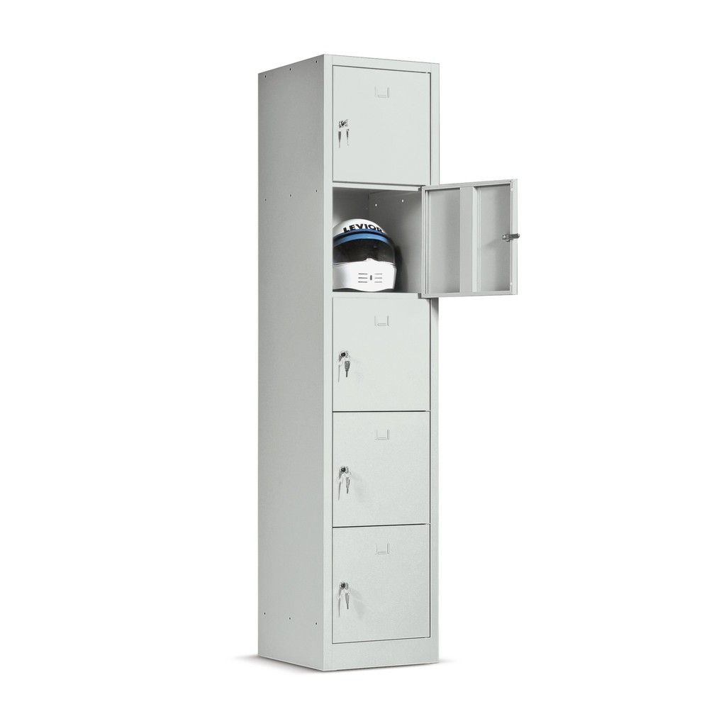 Product afbeelding: HEMMDAL Locker, 1 x 5 vakken, hxbxd 1.900 x 410 x 450 mm
