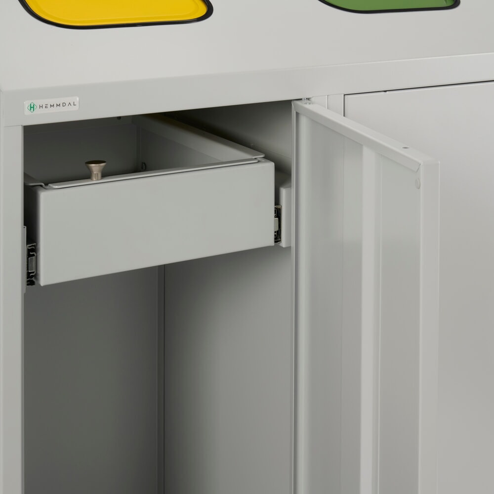 Productafbeelding nr. 5: HEMMDAL recycling-afvalemmer Duo, met 2 zakkenhouders, elk 120 liter