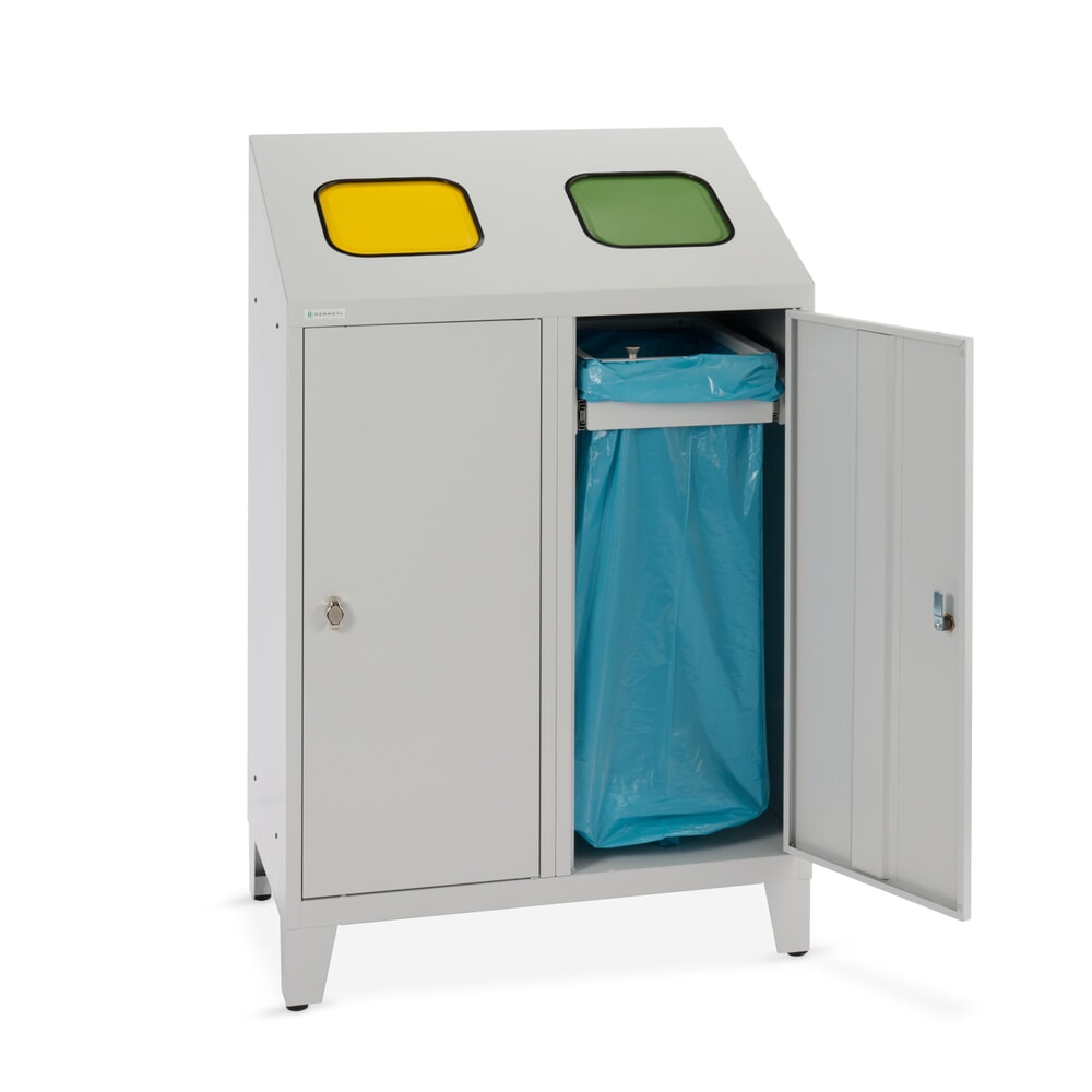Productafbeelding nr. 6: HEMMDAL recycling-afvalemmer Duo, met 2 zakkenhouders, elk 120 liter