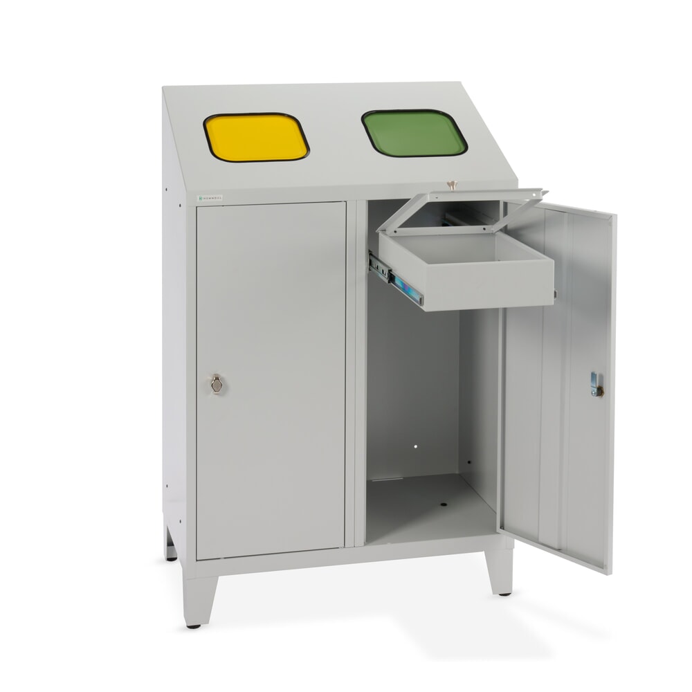 Productafbeelding nr. 8: HEMMDAL recycling-afvalemmer Duo, met 2 zakkenhouders, elk 120 liter