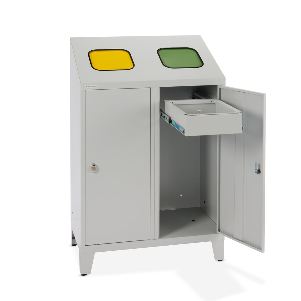 Productafbeelding nr. 9: HEMMDAL recycling-afvalemmer Duo, met 2 zakkenhouders, elk 120 liter