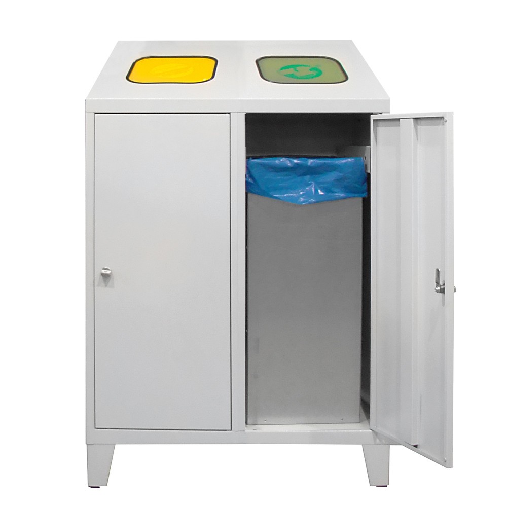 Productafbeelding nr. 2: HEMMDAL recycling-afvalemmer Duo, met 2 binnenbakken, elk 120 liter