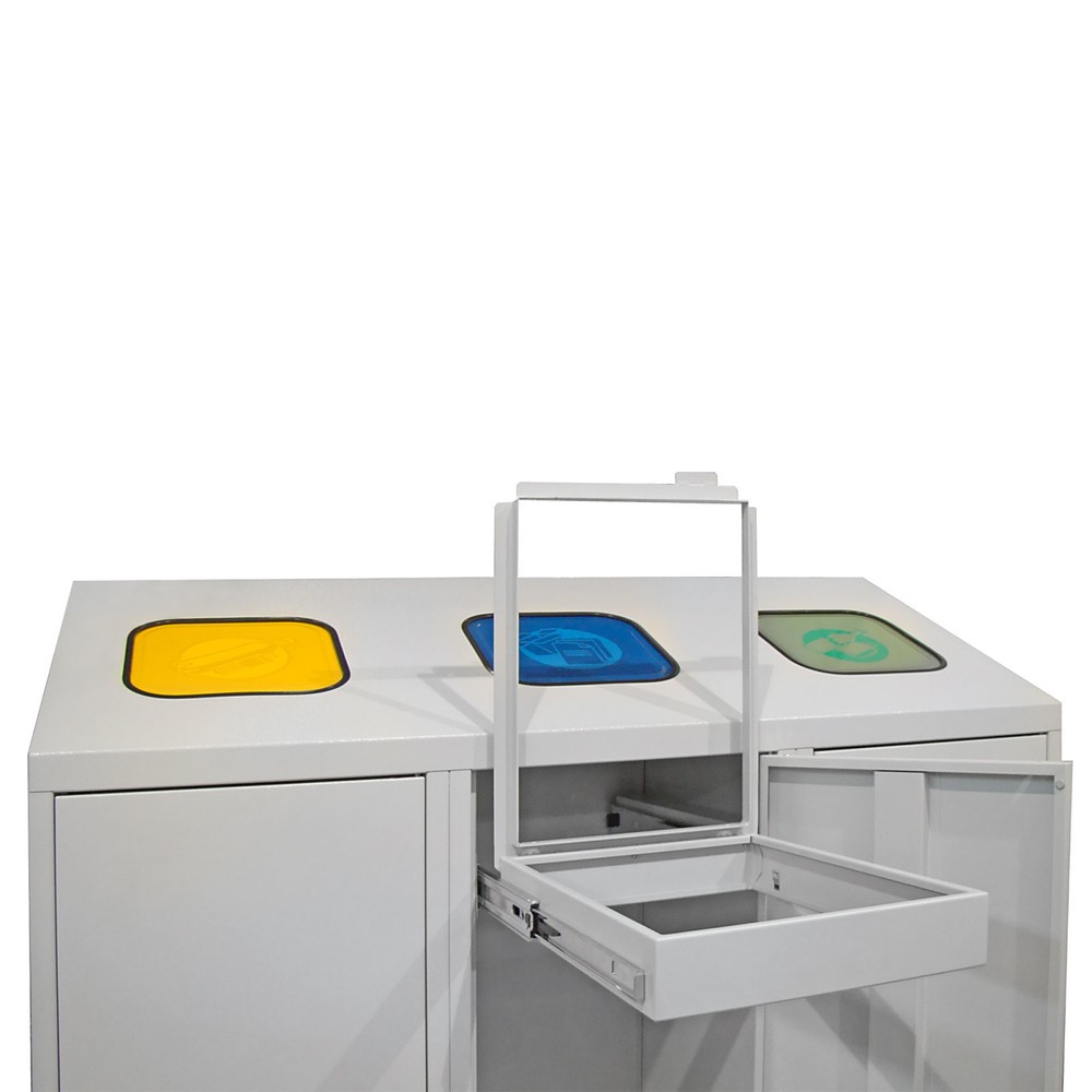 Productafbeelding nr. 3: HEMMDAL recycling-afvalemmer Trio, met 3 zakkenhouders, elk 120 liter