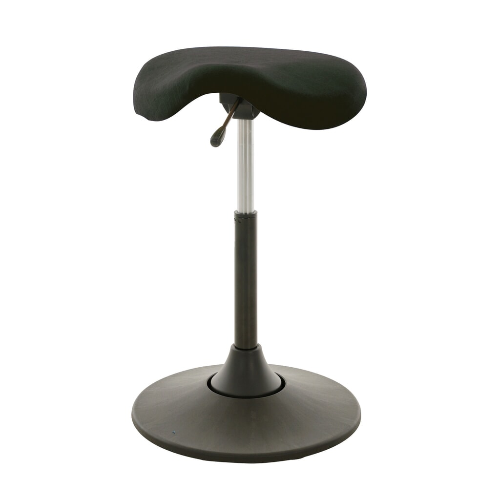 Zadelkruk HEMMDAL, zitting van kunstleer, zithoogte 510-700 mm, schotelvoet Product afbeelding: Zadelkruk HEMMDAL, zitting van kunstleer, zithoogte 510-700 mm, schotelvoet