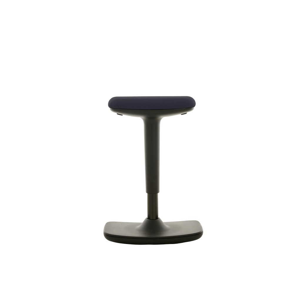Product afbeelding: Stakruk HEMMDAL, zitting van kunstleer, zithoogte 560-690 mm, vloerwip convex