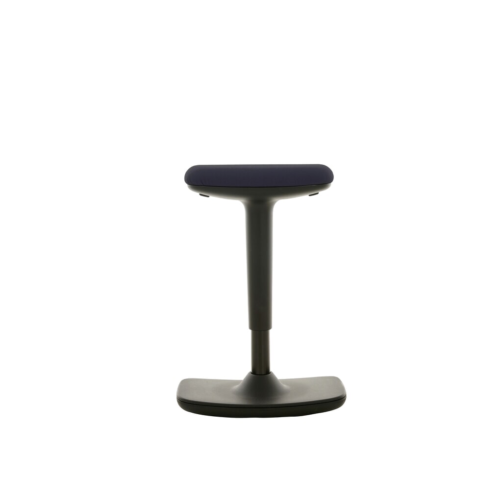Product afbeelding: Stakruk HEMMDAL, zitting van kunstleer, zithoogte 560-690 mm, vloerwip convex