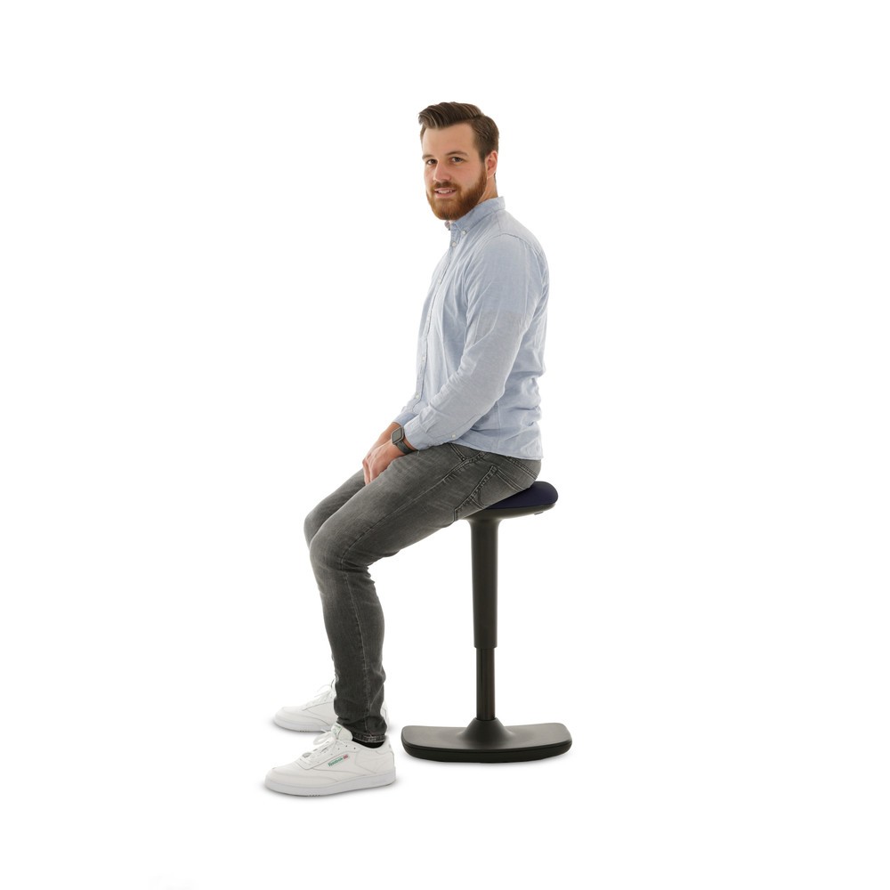 Productafbeelding nr. 4: Stakruk HEMMDAL, zitting van kunstleer, zithoogte 560-690 mm, vloerwip convex