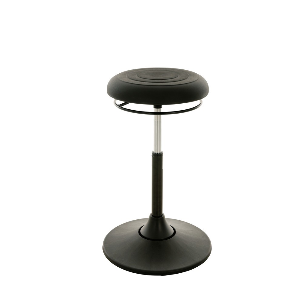 Product afbeelding: Stakruk HEMMDAL, draaibare zitting van kunstleer, zithoogte 510-700 mm, schotelvoet