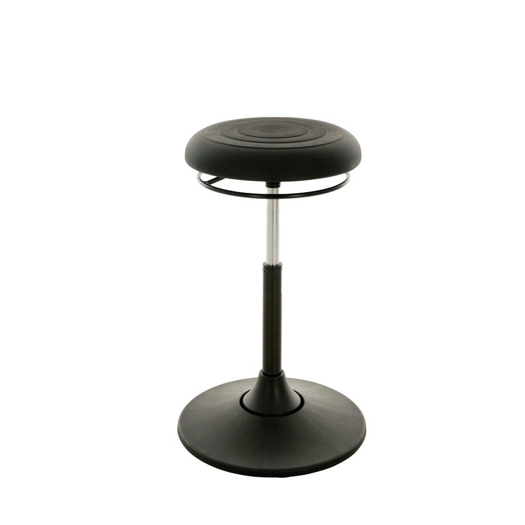 Stakruk HEMMDAL, draaibare zitting van kunstleer, zithoogte 510-700 mm, schotelvoet Product afbeelding: Stakruk HEMMDAL, draaibare zitting van kunstleer, zithoogte 510-700 mm, schotelvoet
