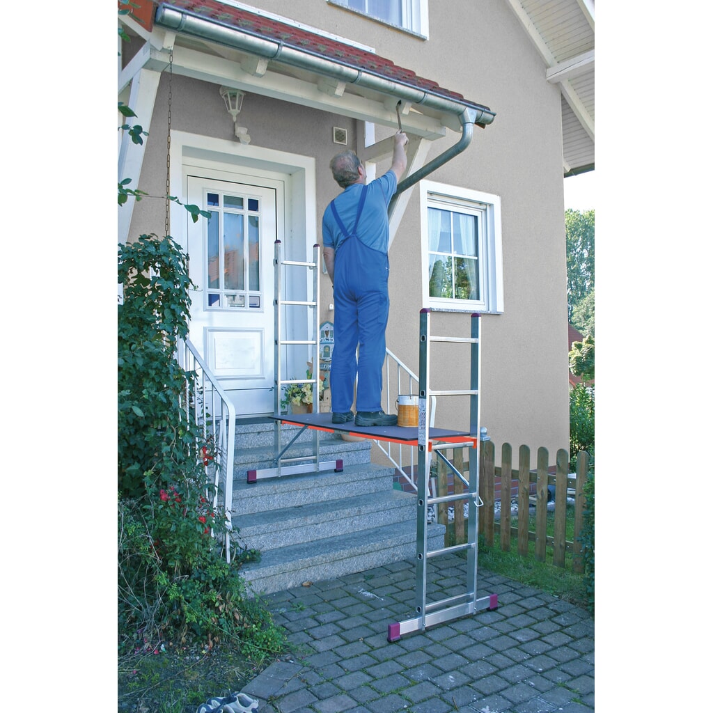 KRAUSE® Steiger zonder wielen, stahoogte 1 m Product afbeelding: KRAUSE® Steiger zonder wielen, stahoogte 1 m