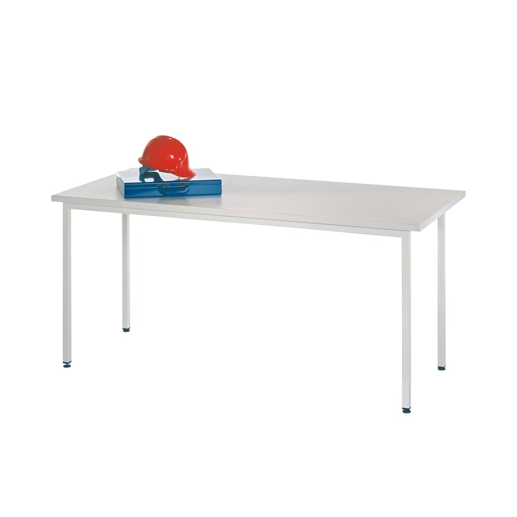 HEMMDAL Trapeziumvormige tafel, bxd 1.200 x 600 mm, lichtgrijs Product afbeelding: HEMMDAL Trapeziumvormige tafel, bxd 1.200 x 600 mm, lichtgrijs