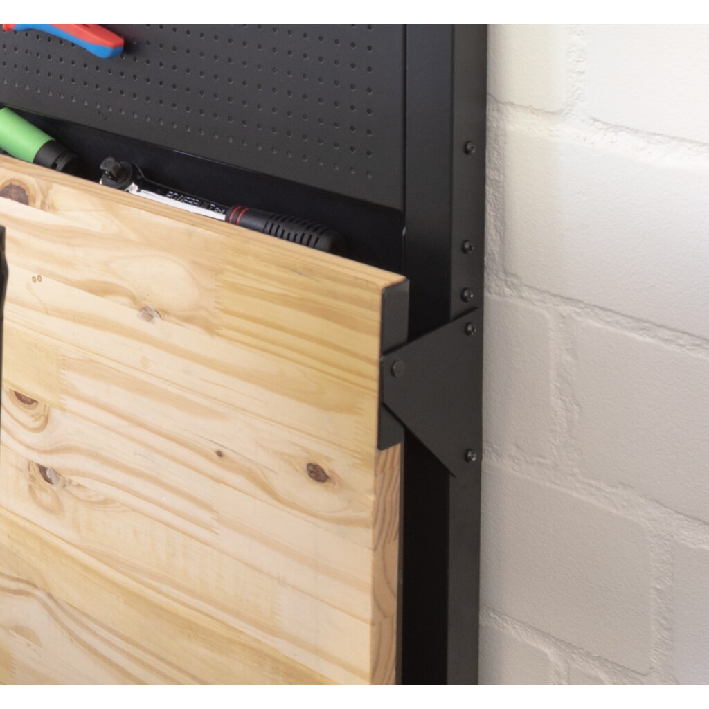 HEMMDAL Werkbank, klapbaar, draagvermogen 150 kg, perfoplaat incl. 10 haken Productafbeelding nr. 6: HEMMDAL Werkbank, klapbaar, draagvermogen 150 kg, perfoplaat incl. 10 haken