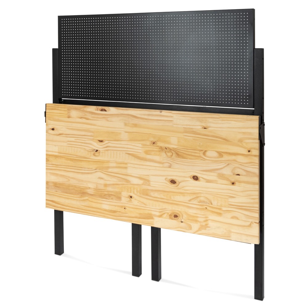 Productafbeelding nr. 7: HEMMDAL Werkbank, klapbaar, draagvermogen 150 kg, perfoplaat incl. 10 haken