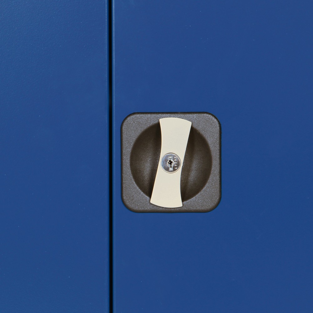 Productafbeelding nr. 3: HEMMDAL Werkplaats draaideurkast, hxbxd 1.950 x 925 x 600 mm, lichtgrijs/gentiaanblauw
