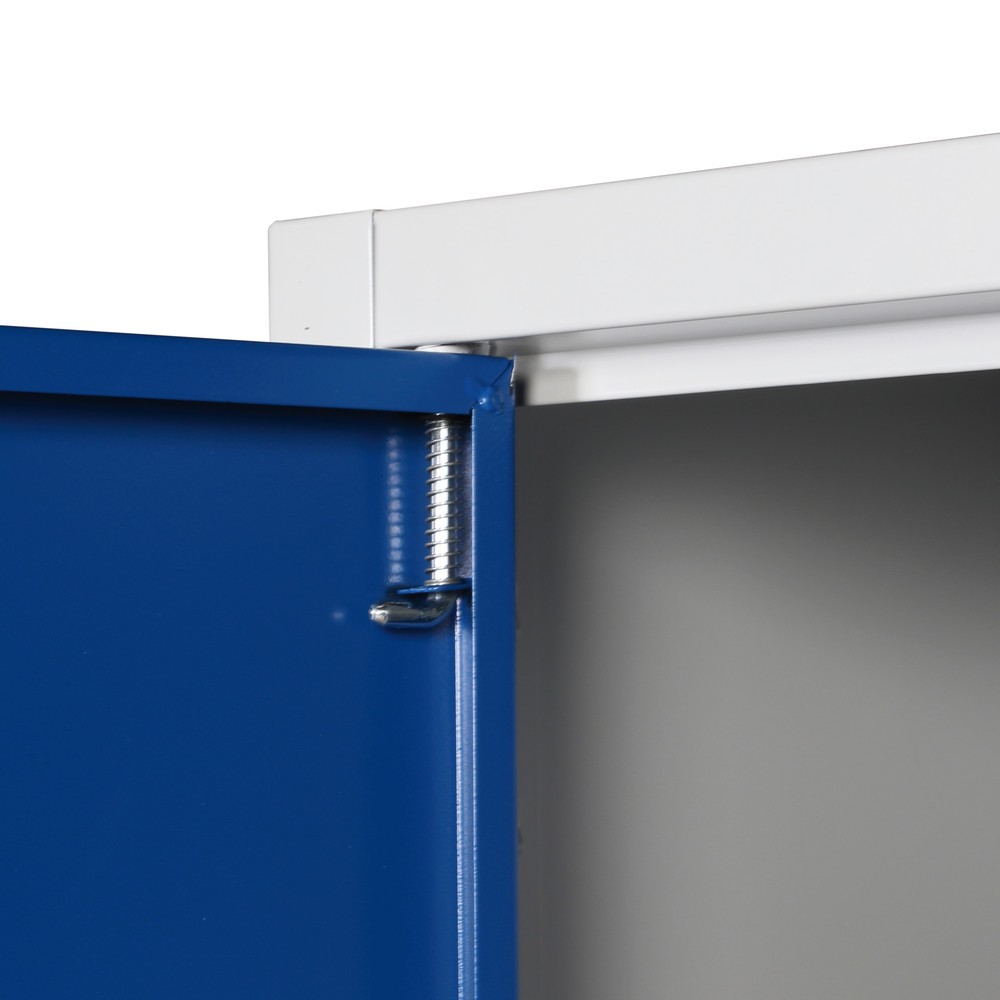 Productafbeelding nr. 4: HEMMDAL Werkplaats draaideurkast, hxbxd 1.950 x 925 x 600 mm, lichtgrijs/gentiaanblauw