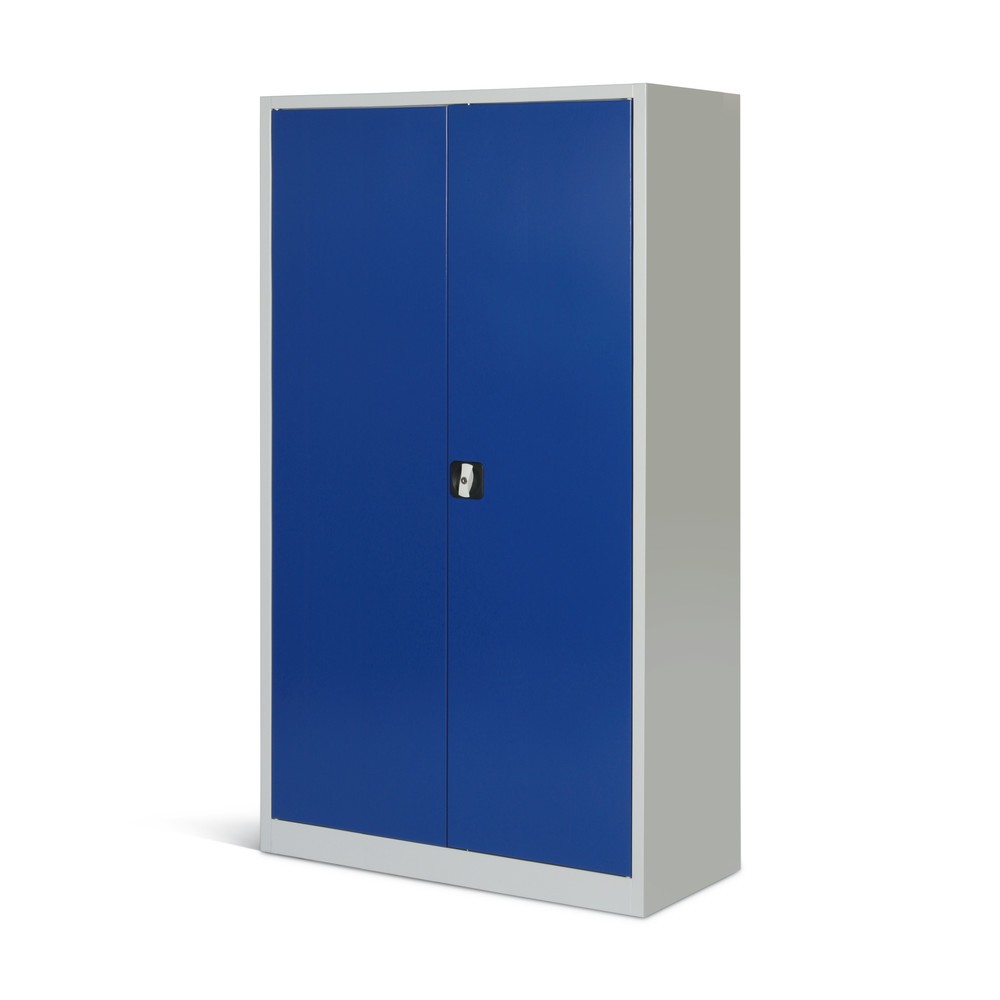 Productafbeelding nr. 5: HEMMDAL Werkplaats draaideurkast, hxbxd 1.800 x 800 x 380 mm, lichtgrijs/gentiaanblauw