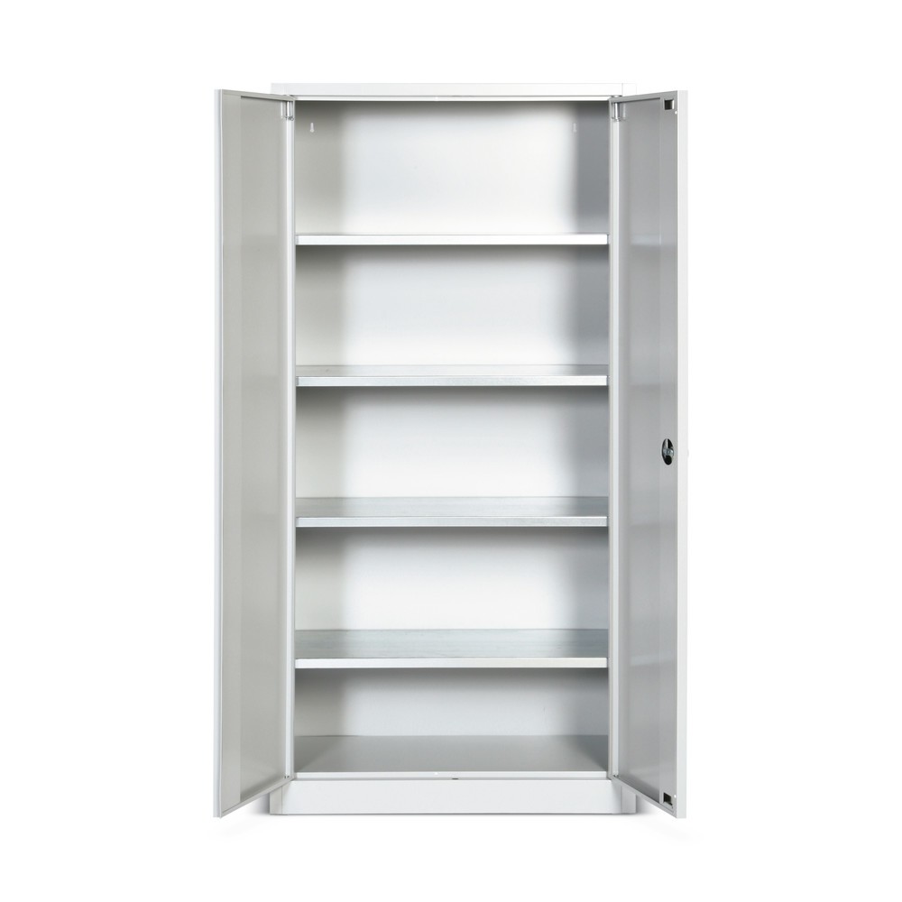 Productafbeelding nr. 3: HEMMDAL Werkplaats draaideurkast, hxbxd 1.950 x 1.200 x 600 mm, lichtgrijs/lichtgrijs