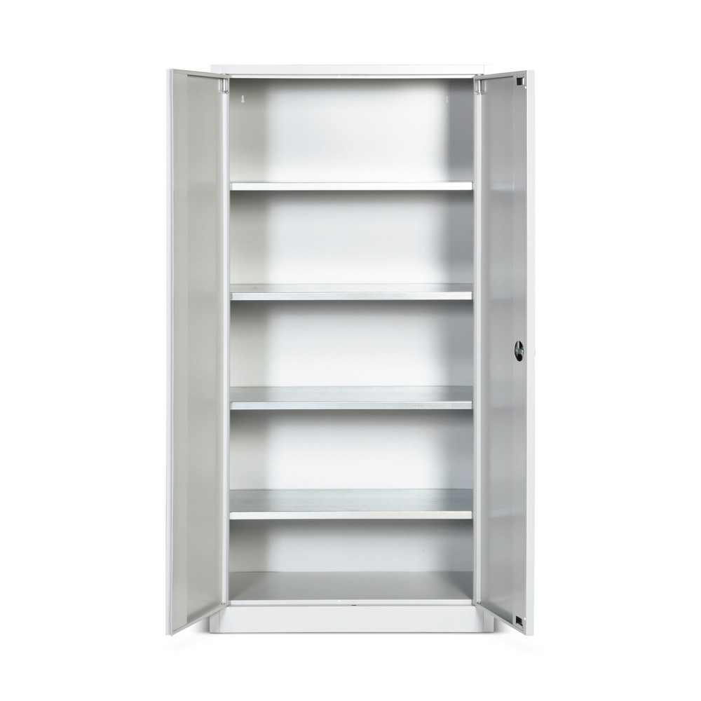 Productafbeelding nr. 3: HEMMDAL Werkplaats draaideurkast, hxbxd 1.950 x 1.200 x 500 mm, lichtgrijs/lichtgrijs