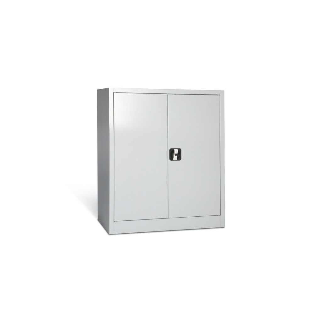 HEMMDAL Werkplaatsbijzetkast met 2 legborden, hxbxd 1.000 x 800 x 380 mm, lichtgrijs Productafbeelding nr. 1: HEMMDAL Werkplaatsbijzetkast met 2 legborden, hxbxd 1.000 x 800 x 380 mm, lichtgrijs
